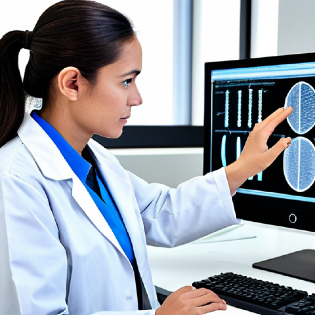 **

"A researcher in a clean lab coat, fully clothed, working with advanced equipment analyzing DNA sequences on a computer screen, showcasing bioinformatics, safe for work, appropriate content, perfect anatomy, correct proportions, natural pose, professional, high quality, well-formed hands, proper finger count, modern laboratory setting, professional photography."

**