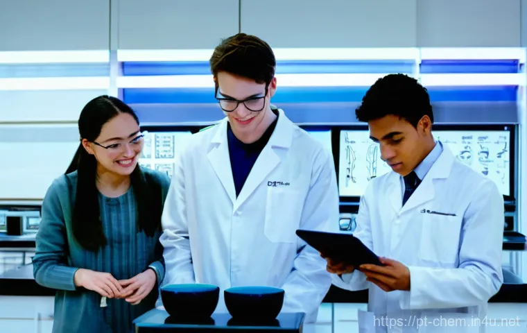 무기화합물 명명법 - **Prompt 1: "Deciphering the Daily Chemistry Code"**
A bright, clean, and modern laboratory sett...