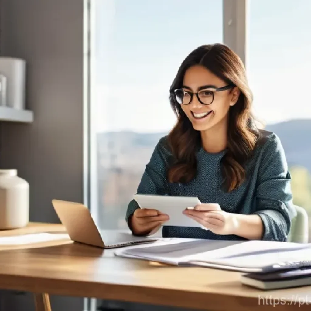 적정법 - **Prompt 1: "The Smart Budgeter's Sanctuary"**
A bright and cozy home office scene, depicting a ...